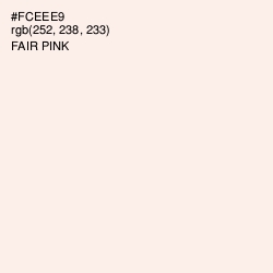 #FCEEE9 - Fair Pink Color Image